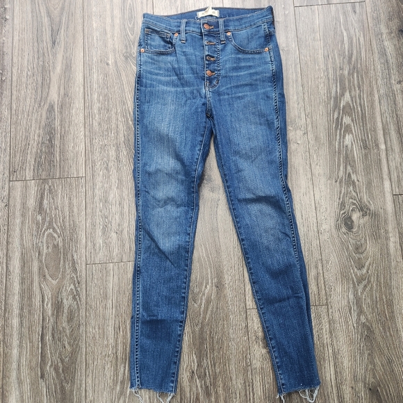 Madewell 10" High Rise Skinny Jeans 27 - Picture 5 of 16